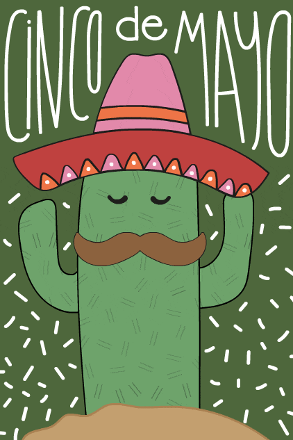 Cinco De Mayo Cactus Man ecard