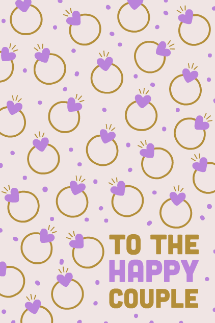 To The Happy Couple Rings ecard