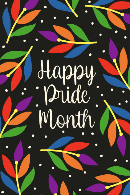 Pride Month Leaves ecard