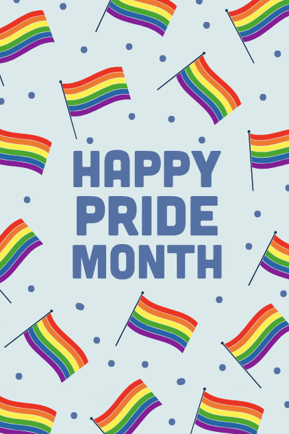Happy Pride Month Flags ecard