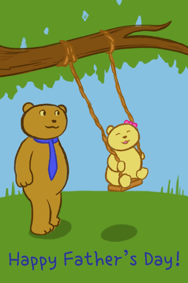 Bears On Swing ecard