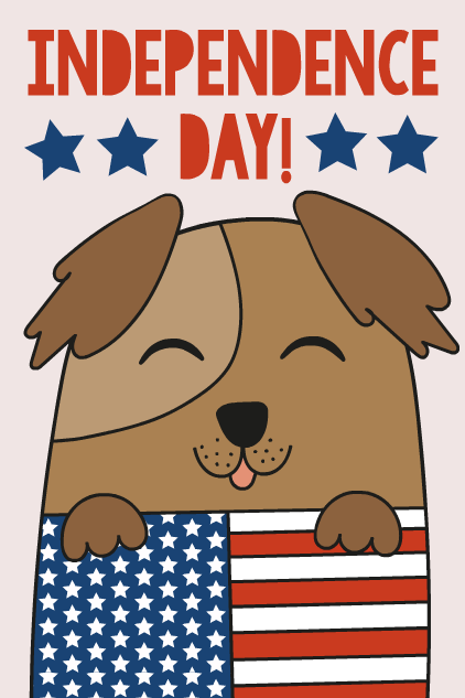 Independence Day Dog - Ecard | CardSnacks