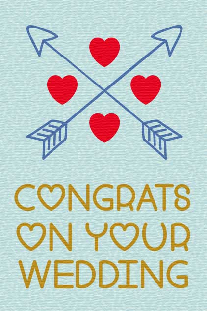 Congrats On Your Wedding Arrows ecard