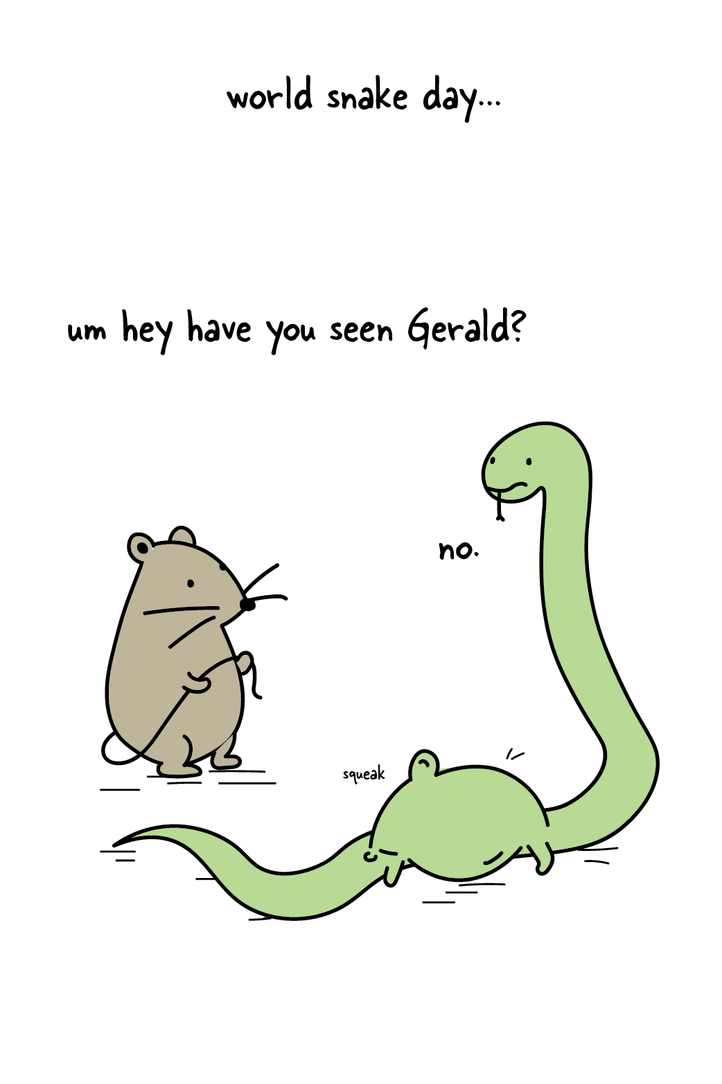 World Snake Day Gerald ecard