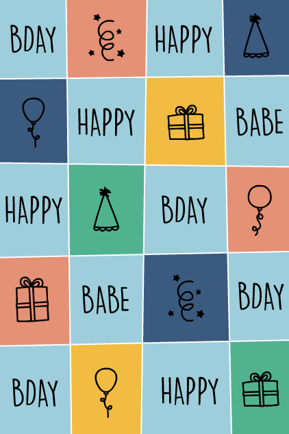Birthday Squares ecard