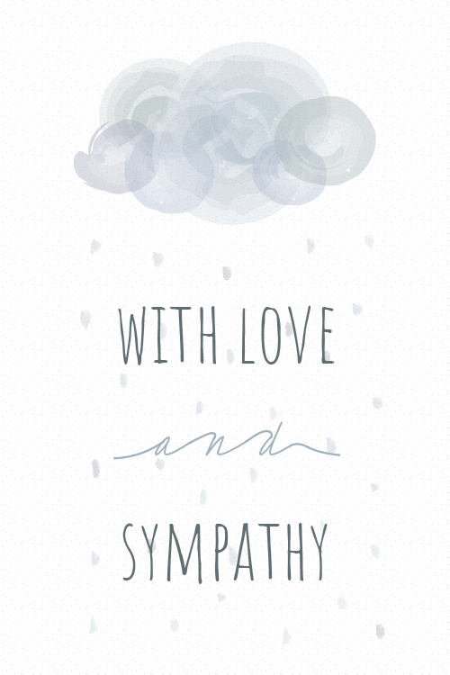 Love And Sympathy Cloud ecard