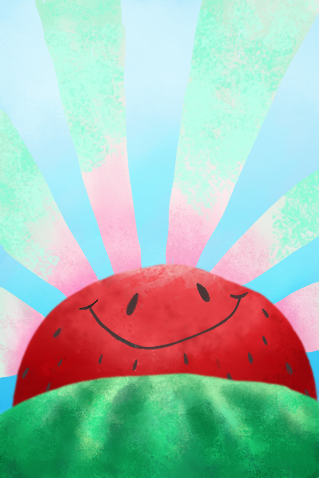 Watermelon Sunrise ecard