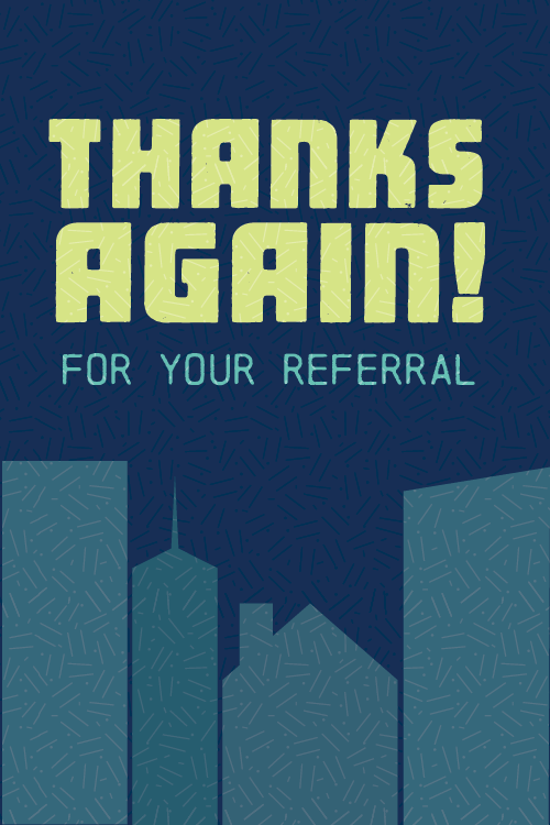 Thanks Again Referral ecard