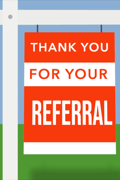 Referral Sign ecard