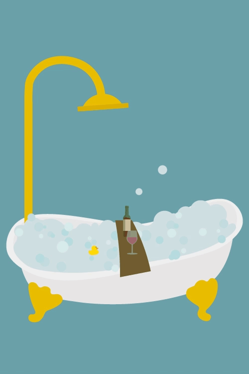 Bathtub Relaxation Day ecard
