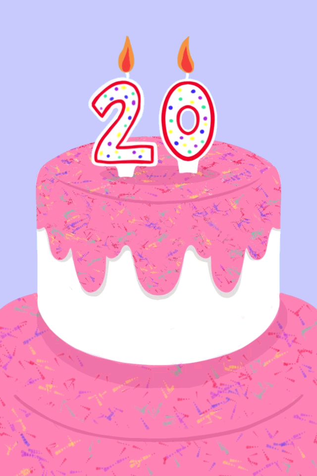 birthday cake cartoon character vector illustration on white background  8026247 Vector Art at Vecteezy