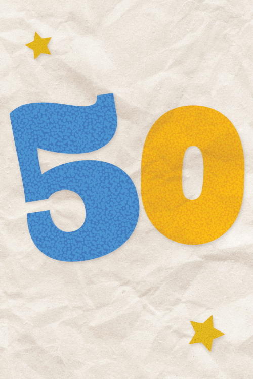 50 Paper ecard