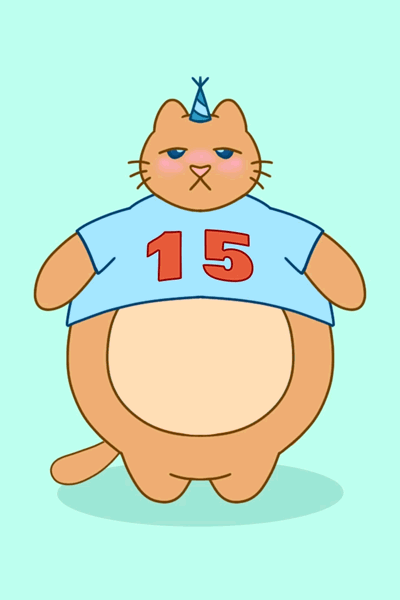 Fat Cat 15 ecard