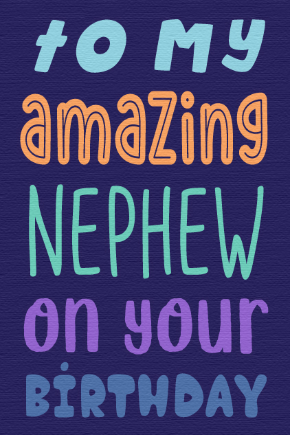 Amazing Nephew ecard