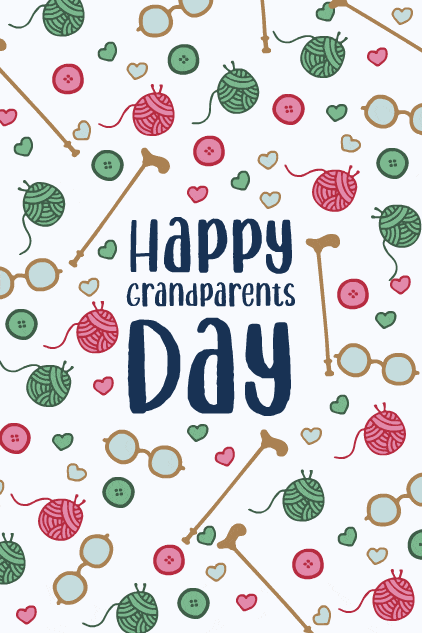 Grandparents Pattern ecard