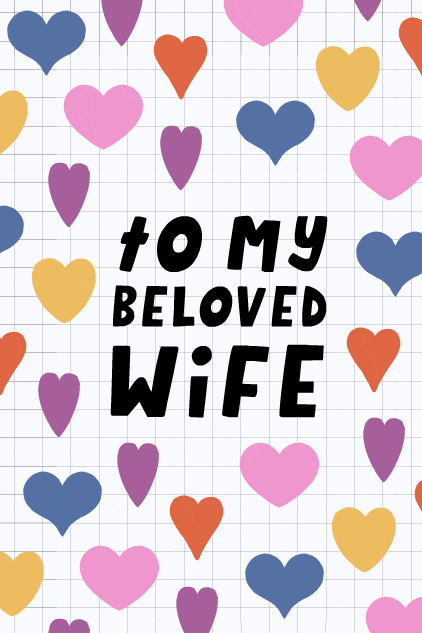 Heart Pattern Wife ecard