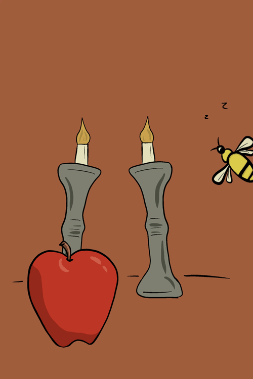 Rosh Hashanah Apple Bee ecard