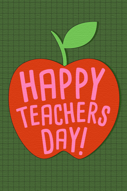 Apple  World Teacher  ecard