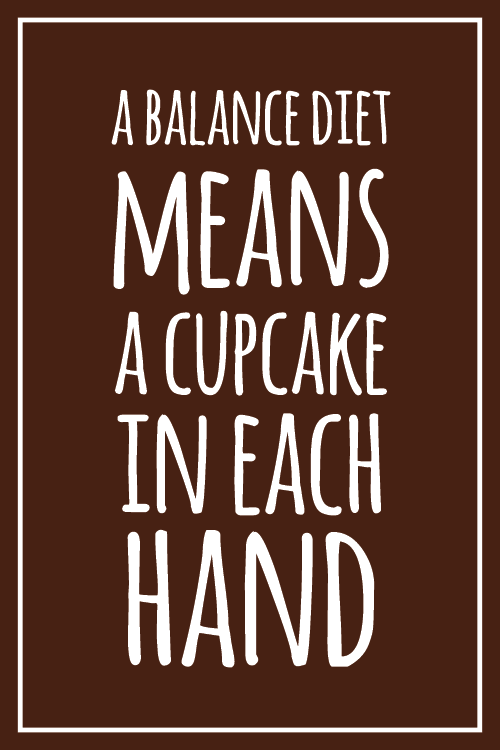 Balanced Diet Cupcakes ecard