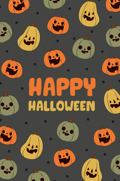 Jack O Lantern Pattern ecard