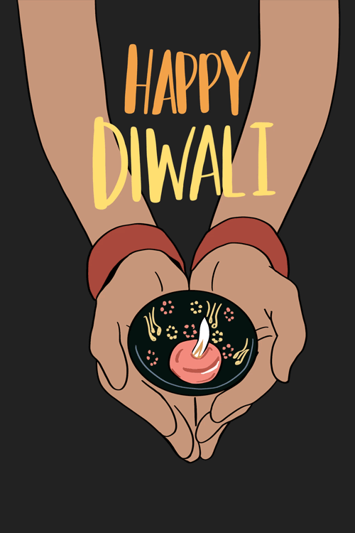 Diwali Hands ecard