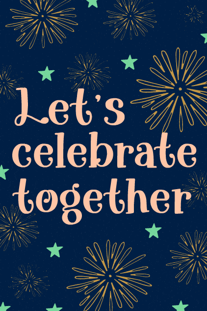 Let's Celebrate Holiday Fireworks ecard