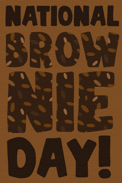 National Brownie Day Letters ecard
