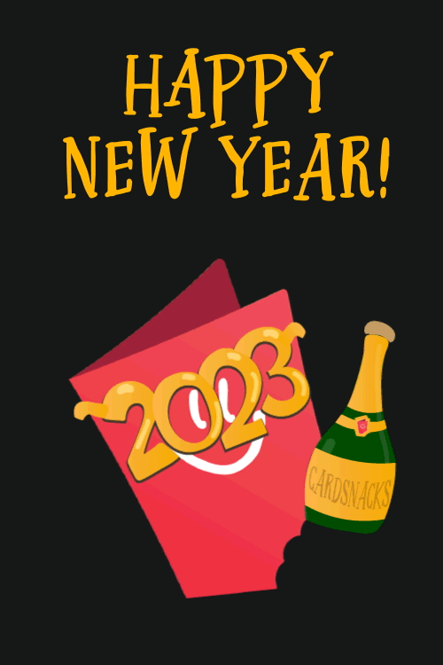 CardSnacks New Year Card ecard
