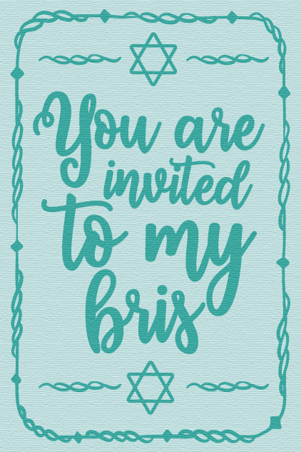 Invited To Bris ecard
