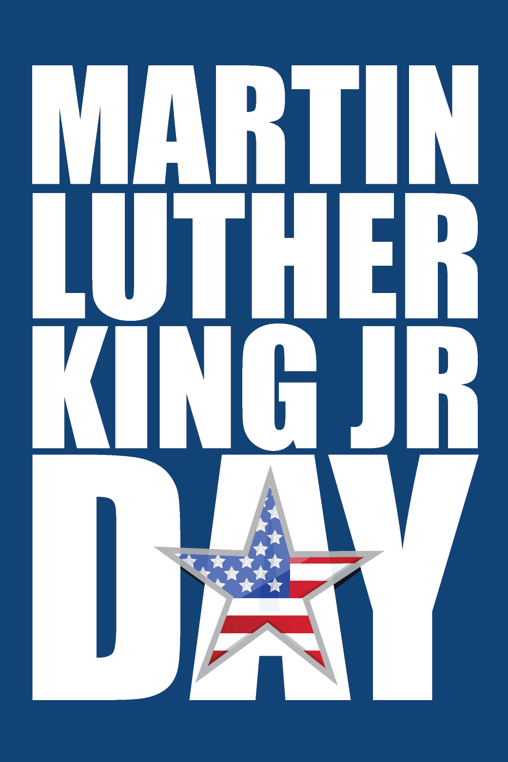 Martin Luther King Jr day Star ecard