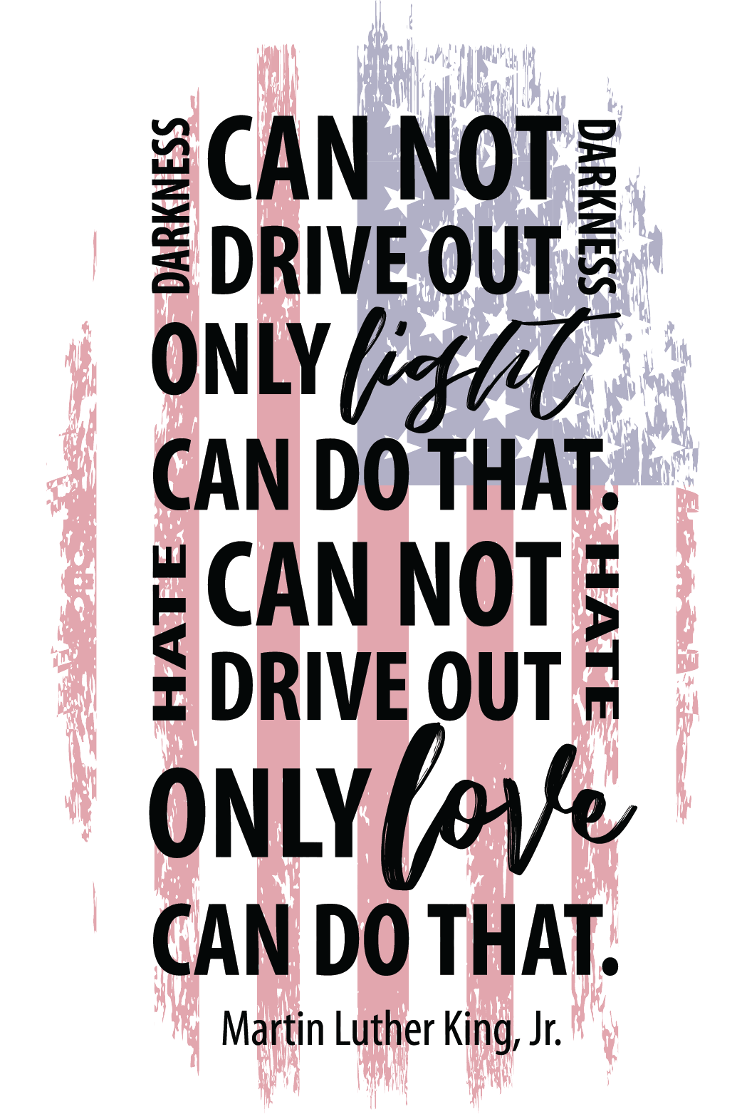 Flag MLK Quote ecard