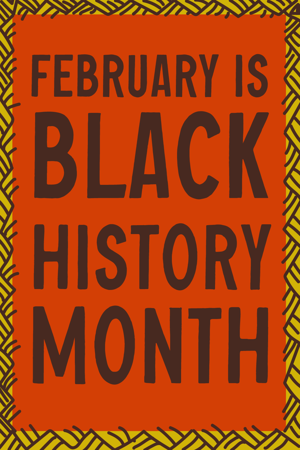 February Is Black History Month ecard