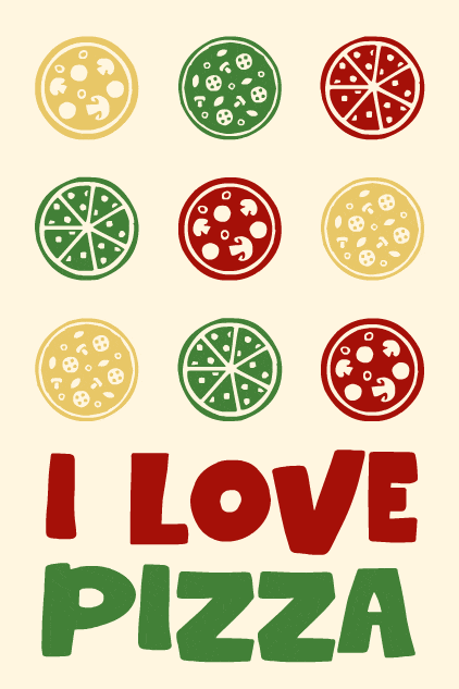 I Love Pizza ecard