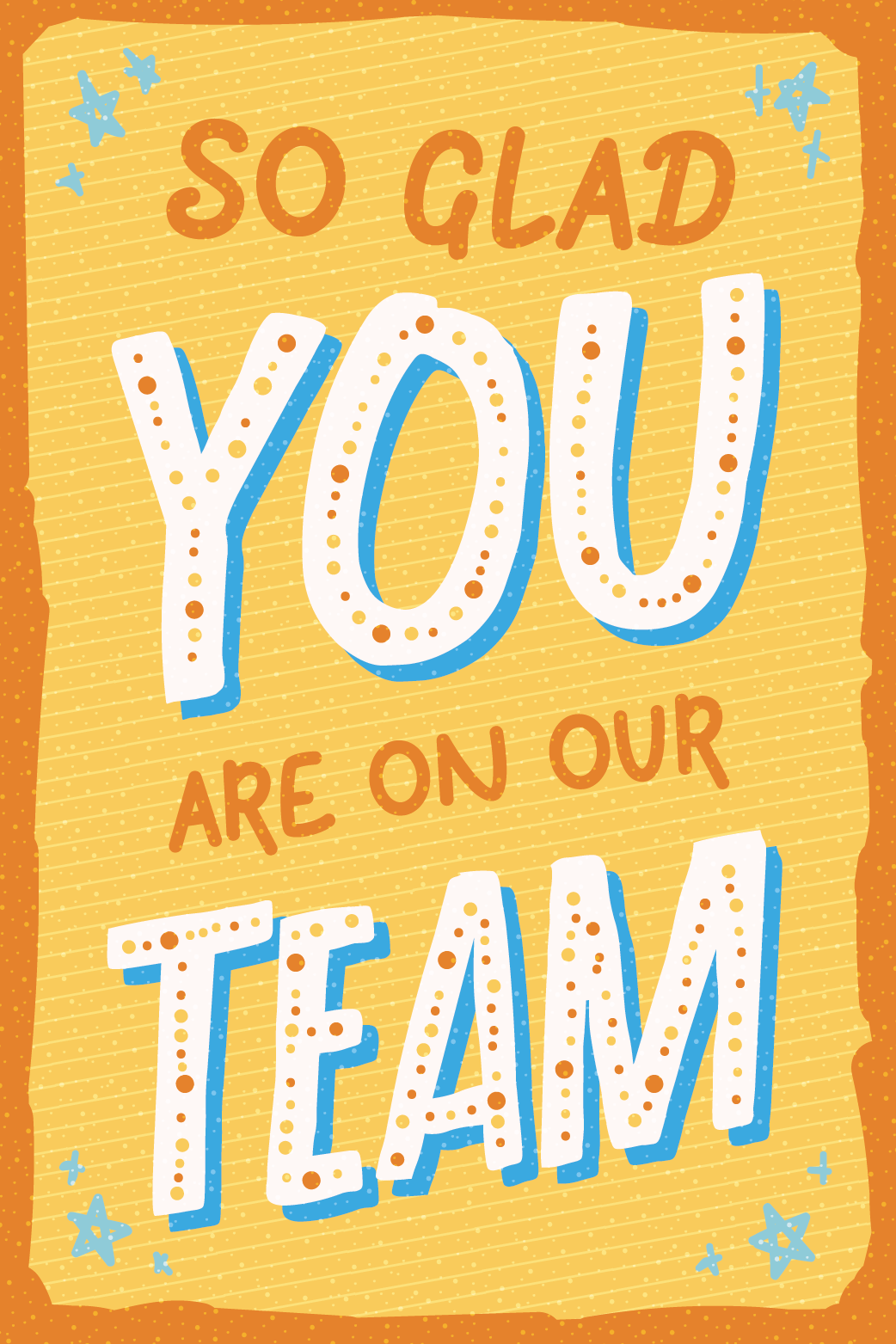 So Glad You Are On Our Team ecard