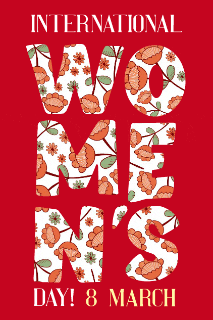 Womens Day Letters ecard