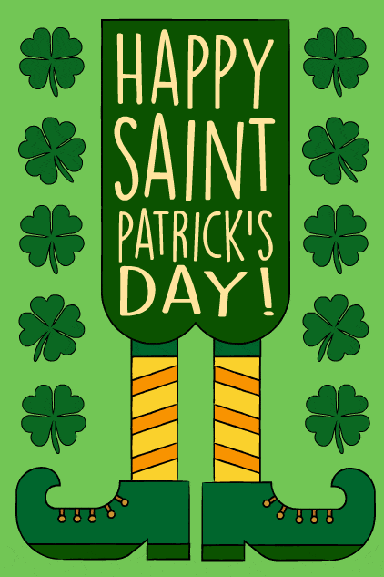 Leprechaun Legs ecard