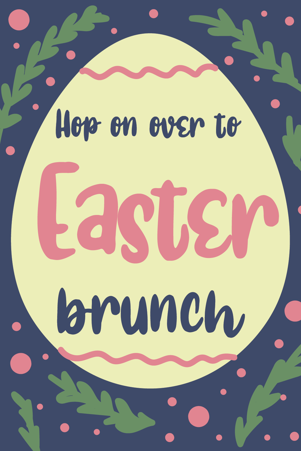 Hop On Over To Easter Brunch ecard