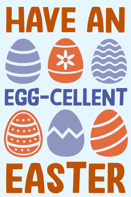 Eggcellent Easter Eggs ecard
