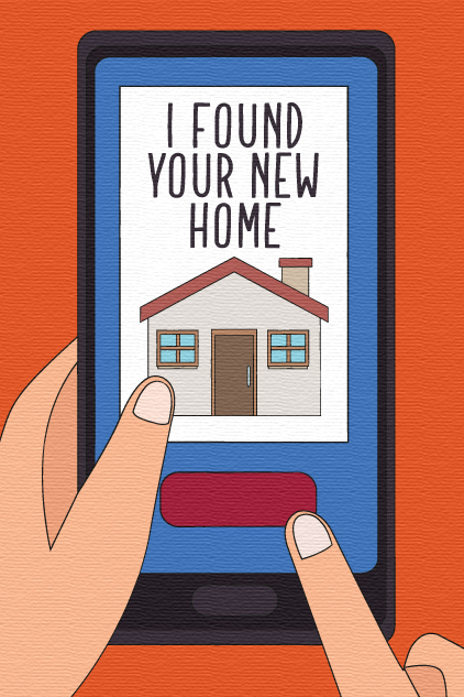 Found New Home Phone ecard