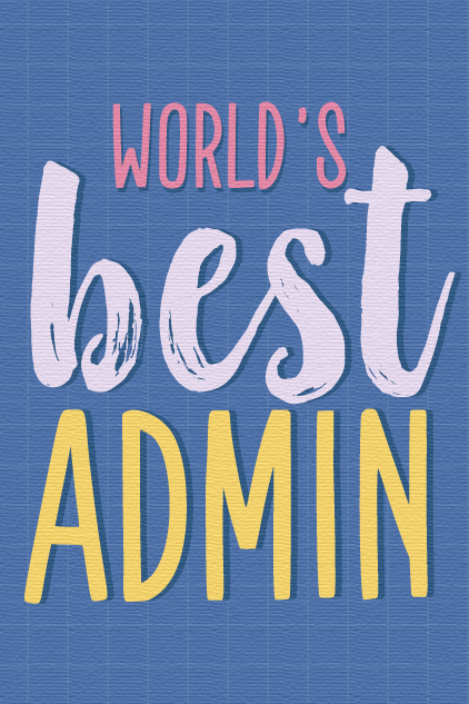 World's Best Admin ecard