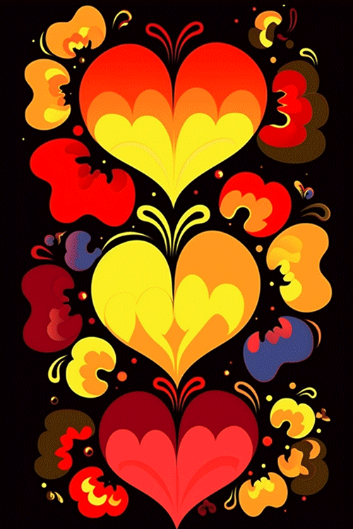 Three Hearts ecard
