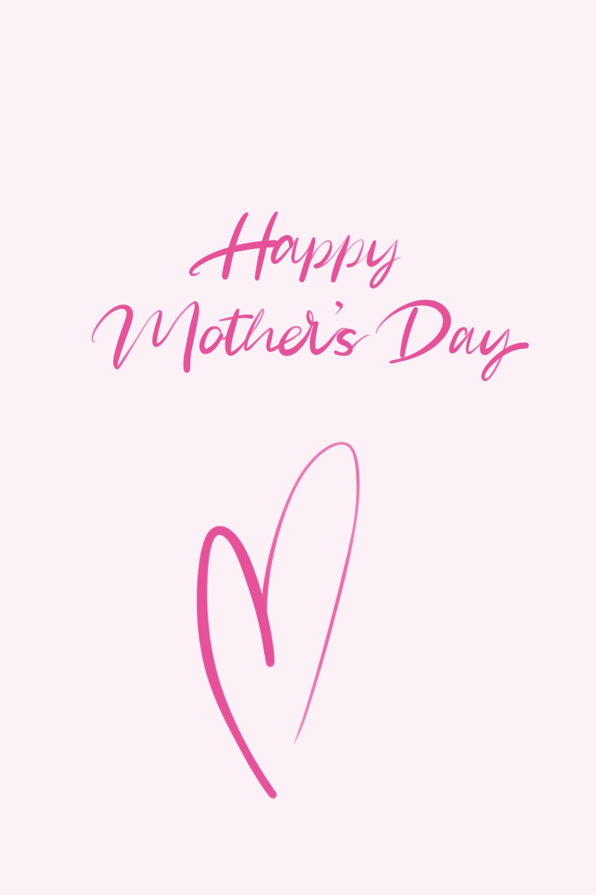 Mothers Day Line Heart ecard