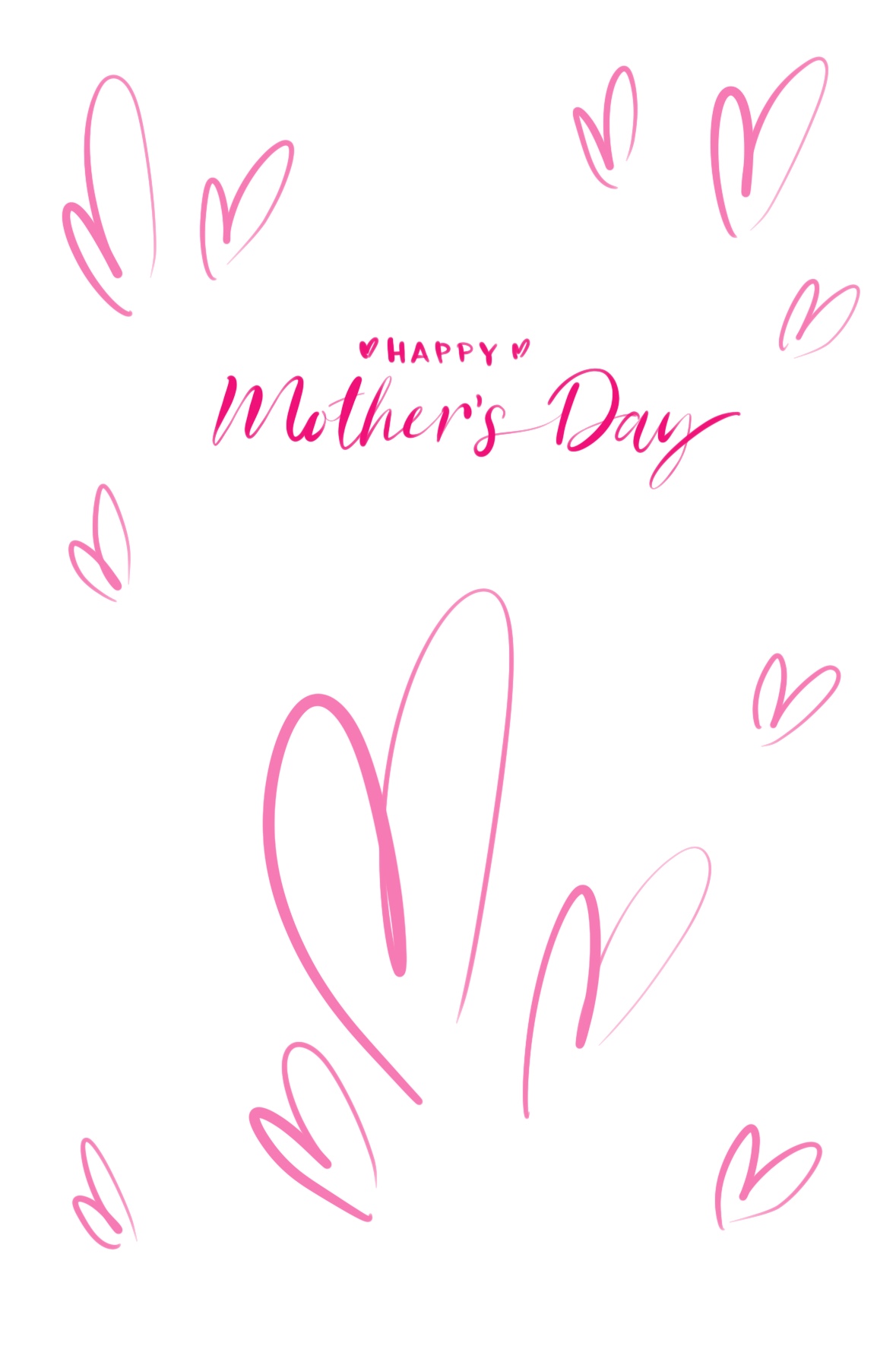Mothers Day Linear Hearts ecard