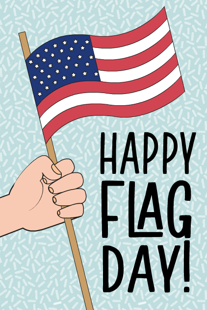 Flag Day Hand ecard