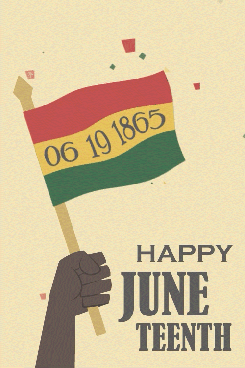 Juneteenth Flag Wave ecard