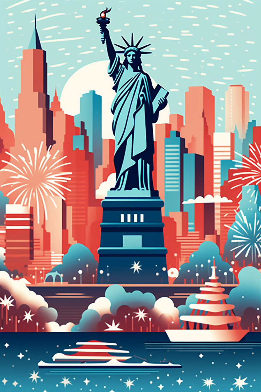 Statue Of Liberty NYC ecard