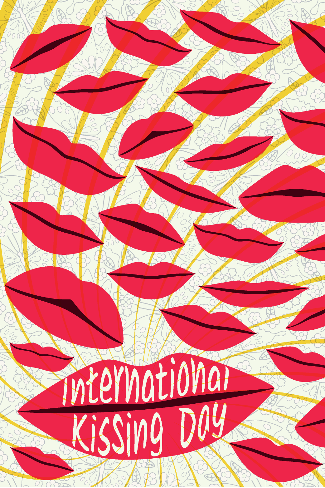 International Kissing Lips ecard