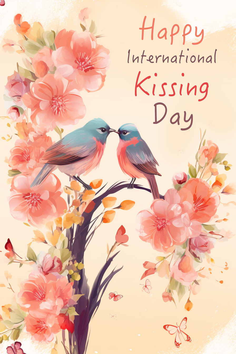 Birds and Flowers ecard