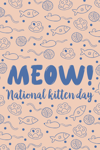 Meow Kitten Day ecard