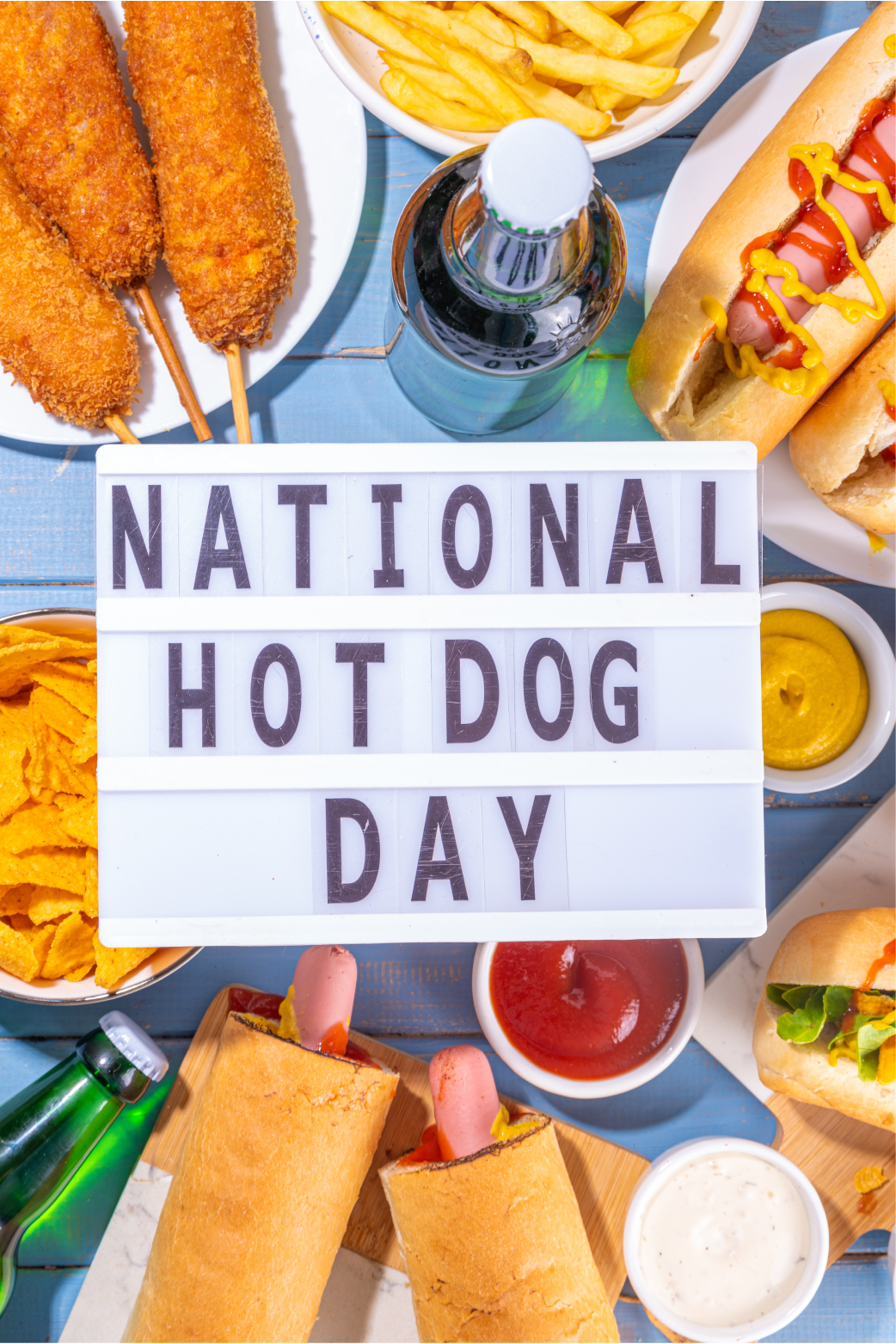 Hot dog Day Sign ecard